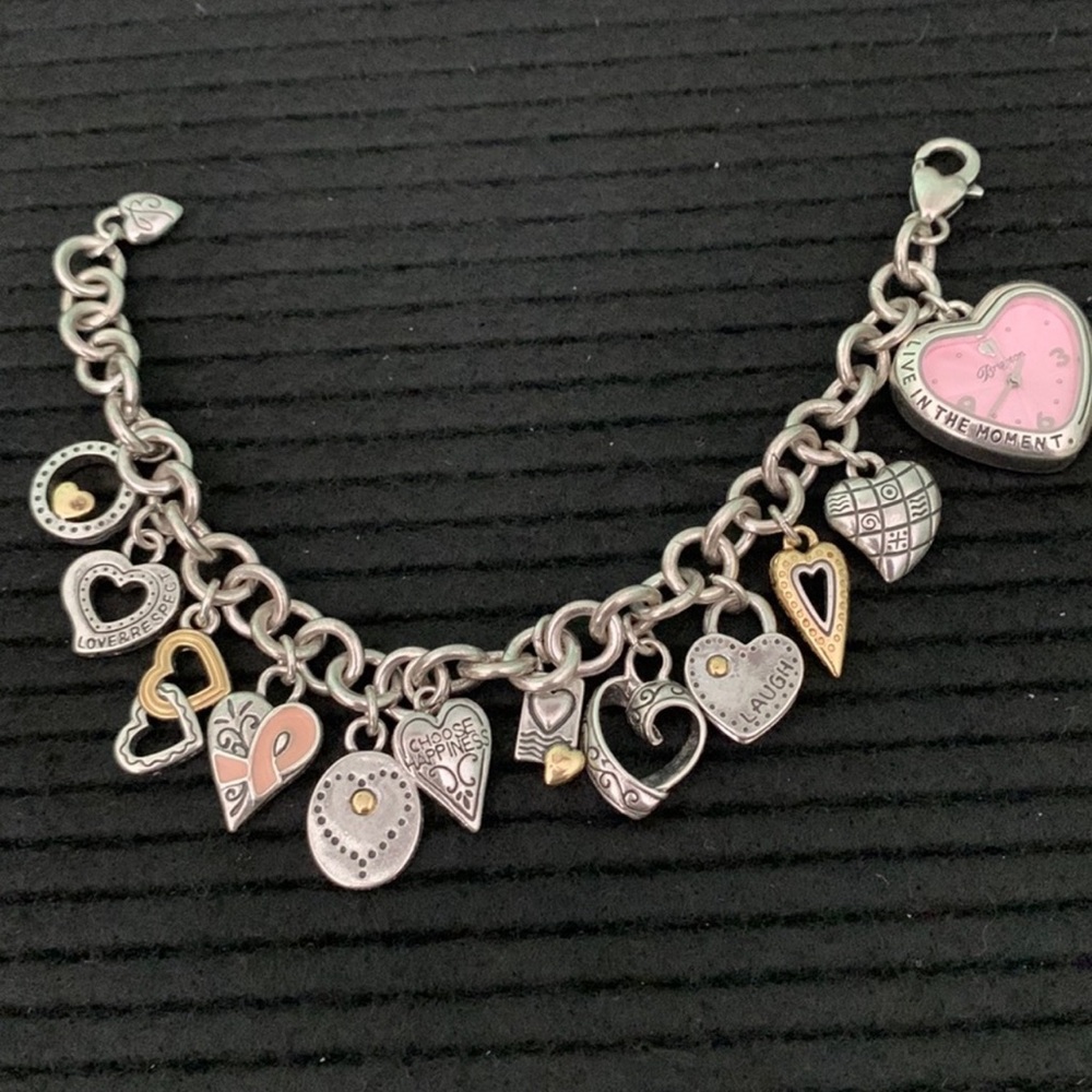 💕Brightened bracelet, charm breast cancer watch💕